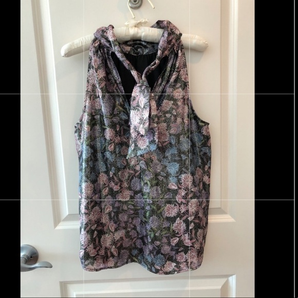 Collection J. Crew Shimmering Floral Printed Top - Picture 11 of 16